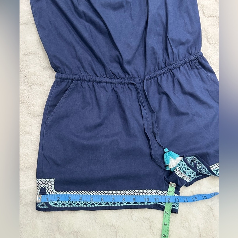 Vineyard Vines Embroidered
Romper Womens Size S 
 Blue - Picture 5 of 8